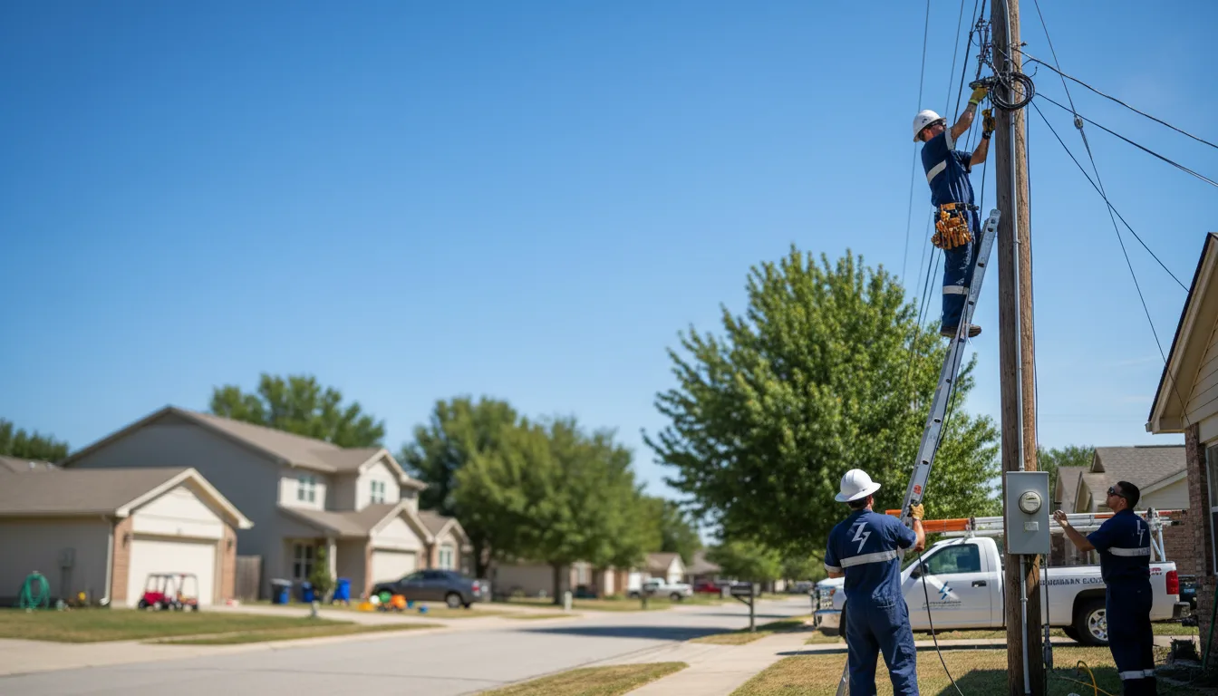 Residential electrician providing installation services in Le Roy, WV